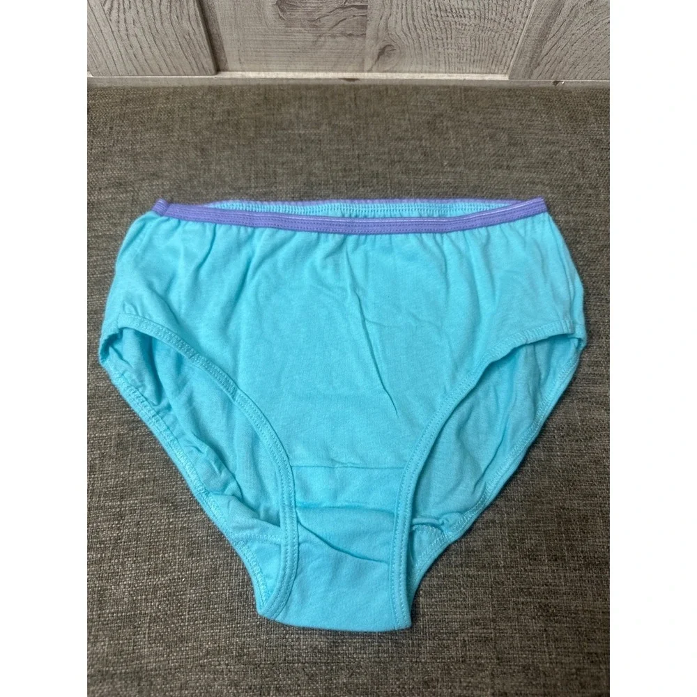 Hanes Girls Sz 12 Assorted Briefs Underwear Butterfly Polka Dot Panties Pk of 4